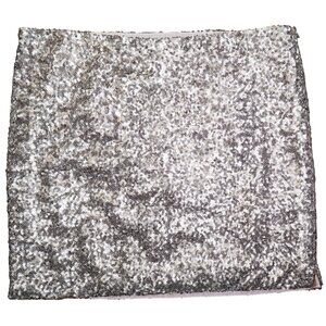 Jeans By Buffalo Mini Skirt Gold Sequin Metallic Retro Clubwear Womens Size XS